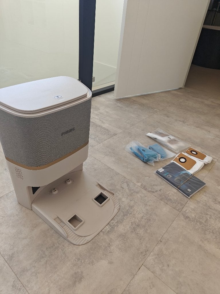 Leegstation + dweil + zak Philips HomeRun robotstofzuiger, Stofzak, Philips, Nieuw, Ophalen of Verzenden