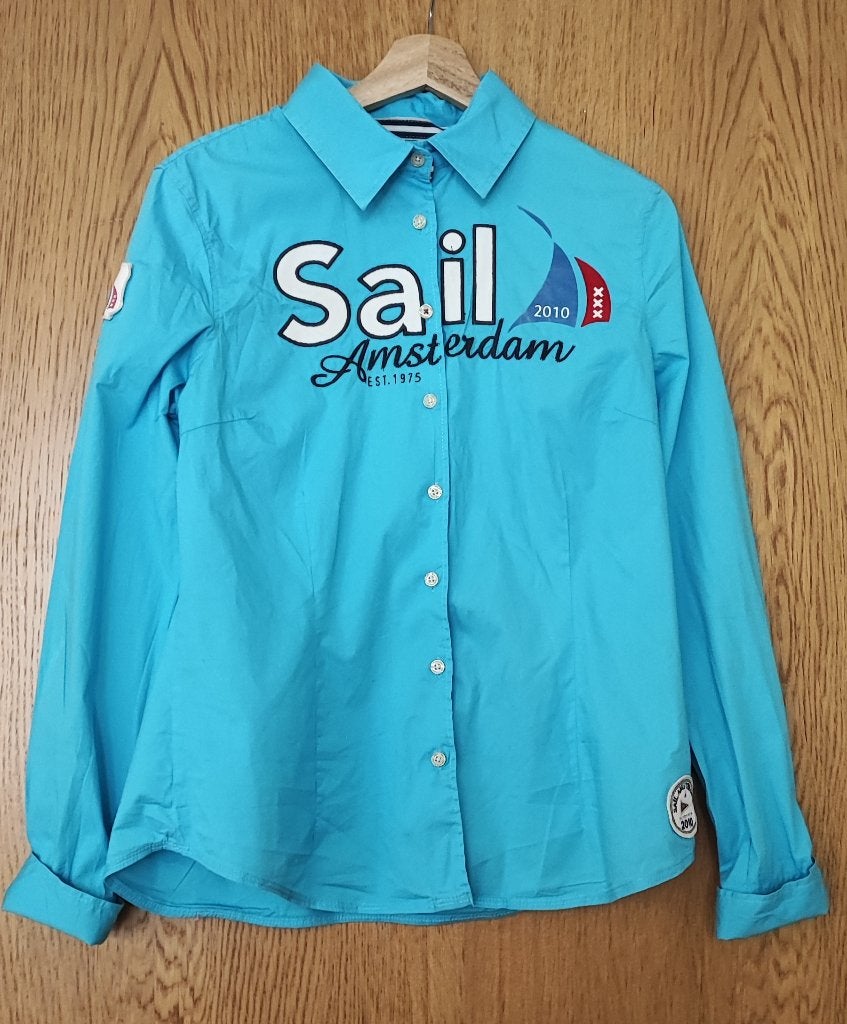 Gaastra blouse, collectors item, maat L, Gaastra, Blauw, Maat 42/44 (L), Ophalen of Verzenden