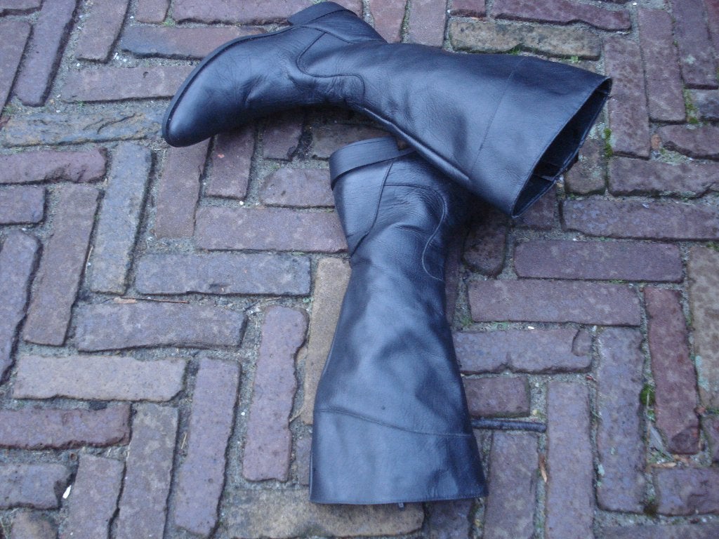 VIA VAI VINTAGE BOOTS MT 36 IN NIEUWSTAAT GRATIS VERZENDING, Via Vai, Hoge laarzen, Verzenden, Zwart