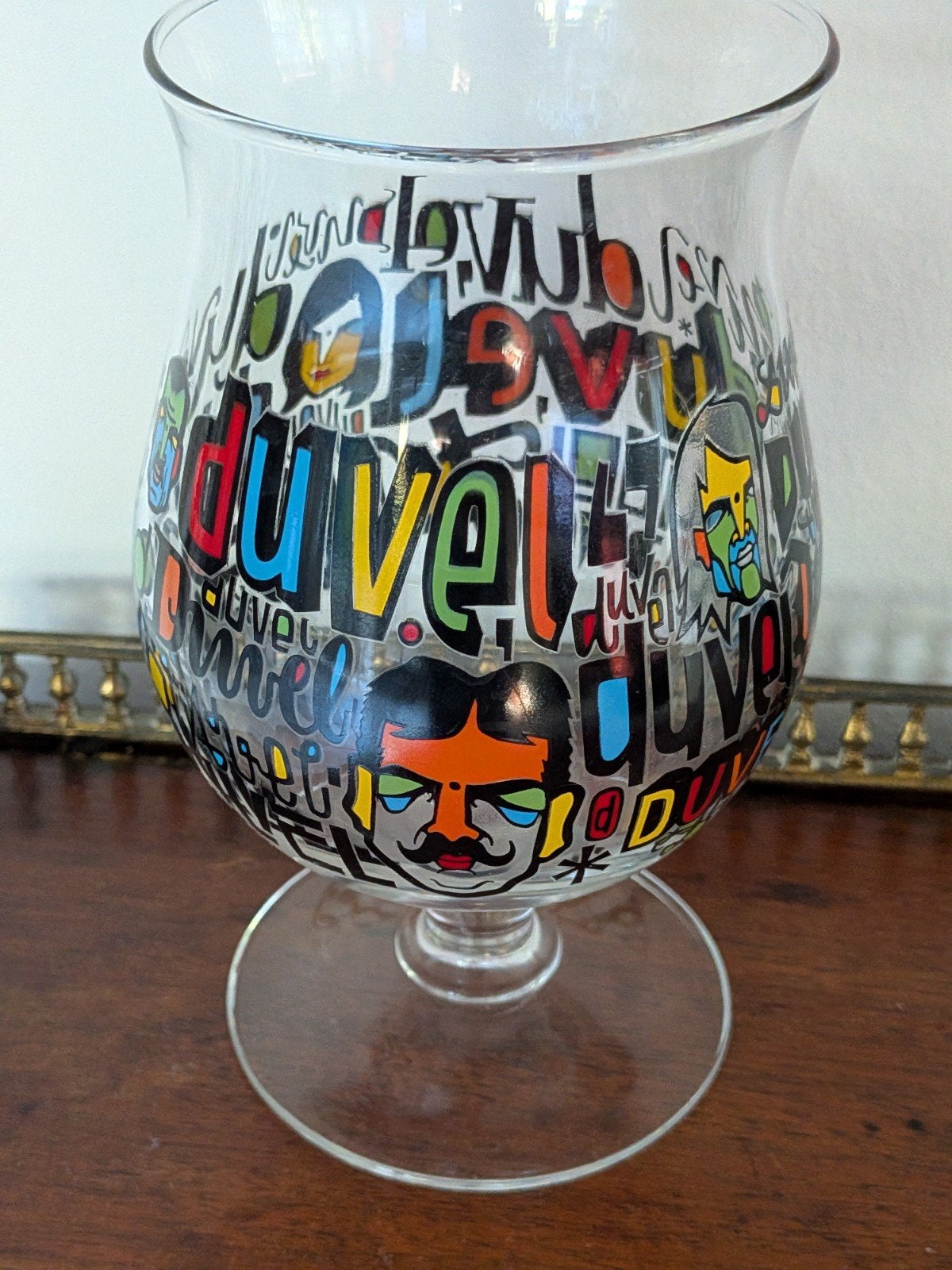 duvelglas 2010 Denis Meyers als nieuw, Ophalen of Verzenden, Zo goed als nieuw, Bierglas