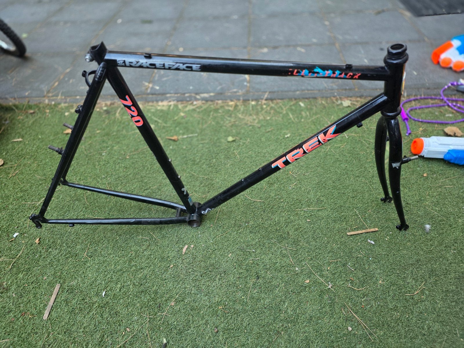 Retro 90's Trek 720 Multitrack Frame set 28", Ophalen, Frame, Gebruikt, Staal