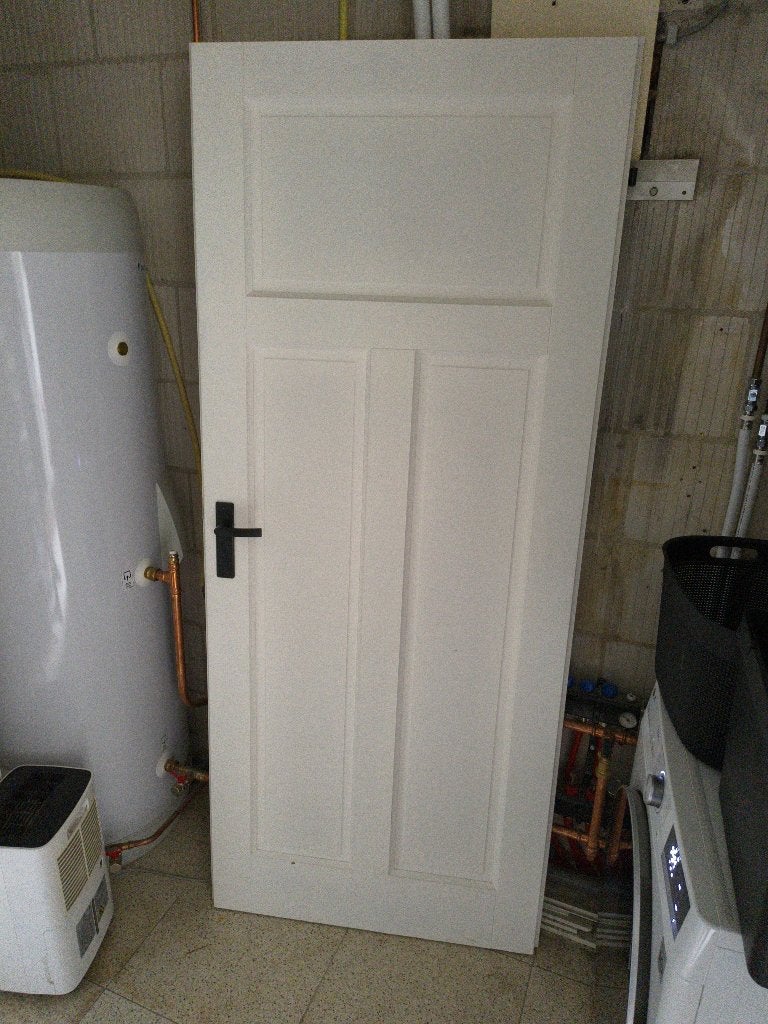 PERTURA Binnendeur 209 opdek rechts wit gegrond 83x231,5 cm, Ophalen, 80 tot 100 cm, Binnendeur, Zo goed als nieuw