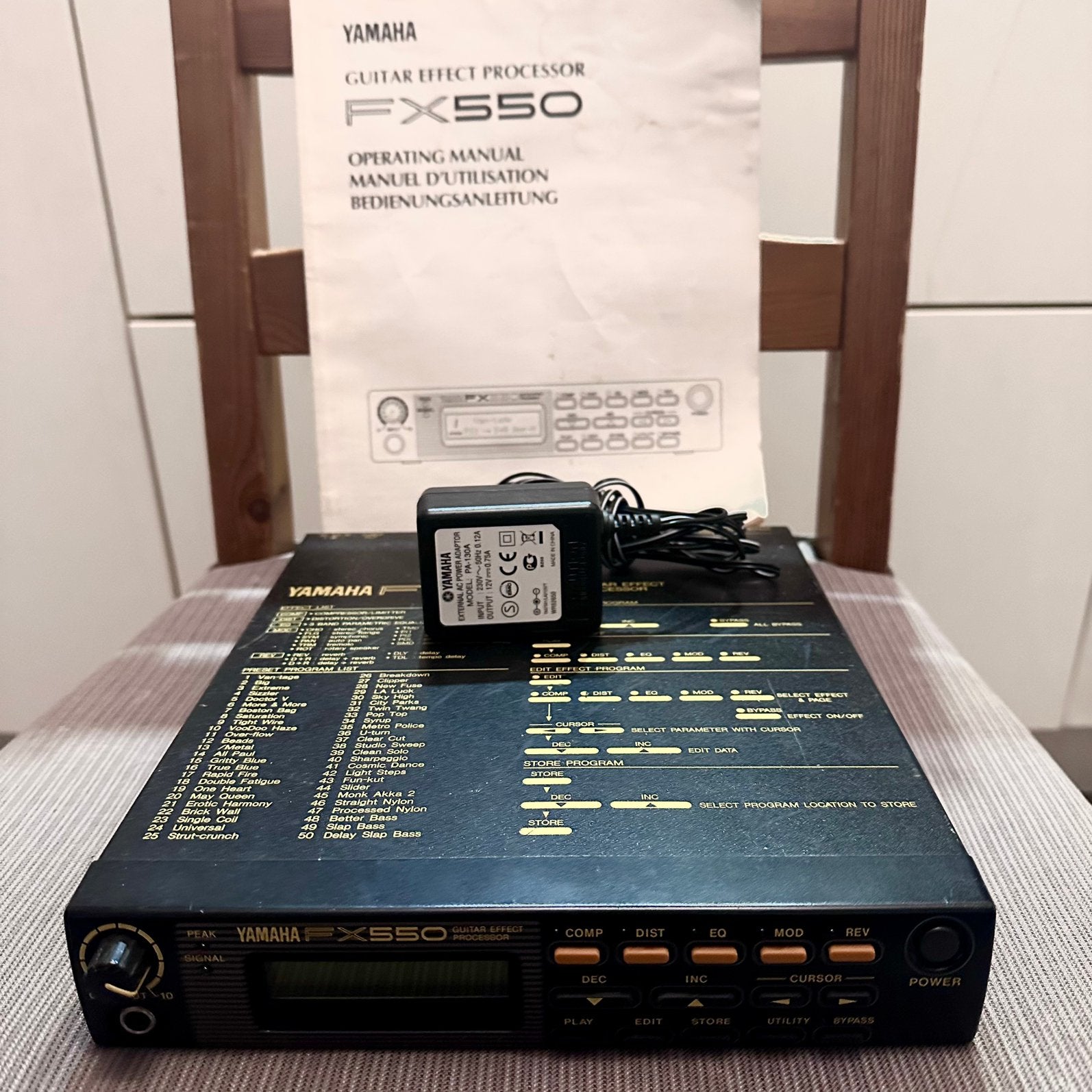 Yamaha FX550 (Symphonic)spx vintage multi-effects processor, Muziek en Instrumenten, Effecten, Ophalen of Verzenden, Zo goed als nieuw
