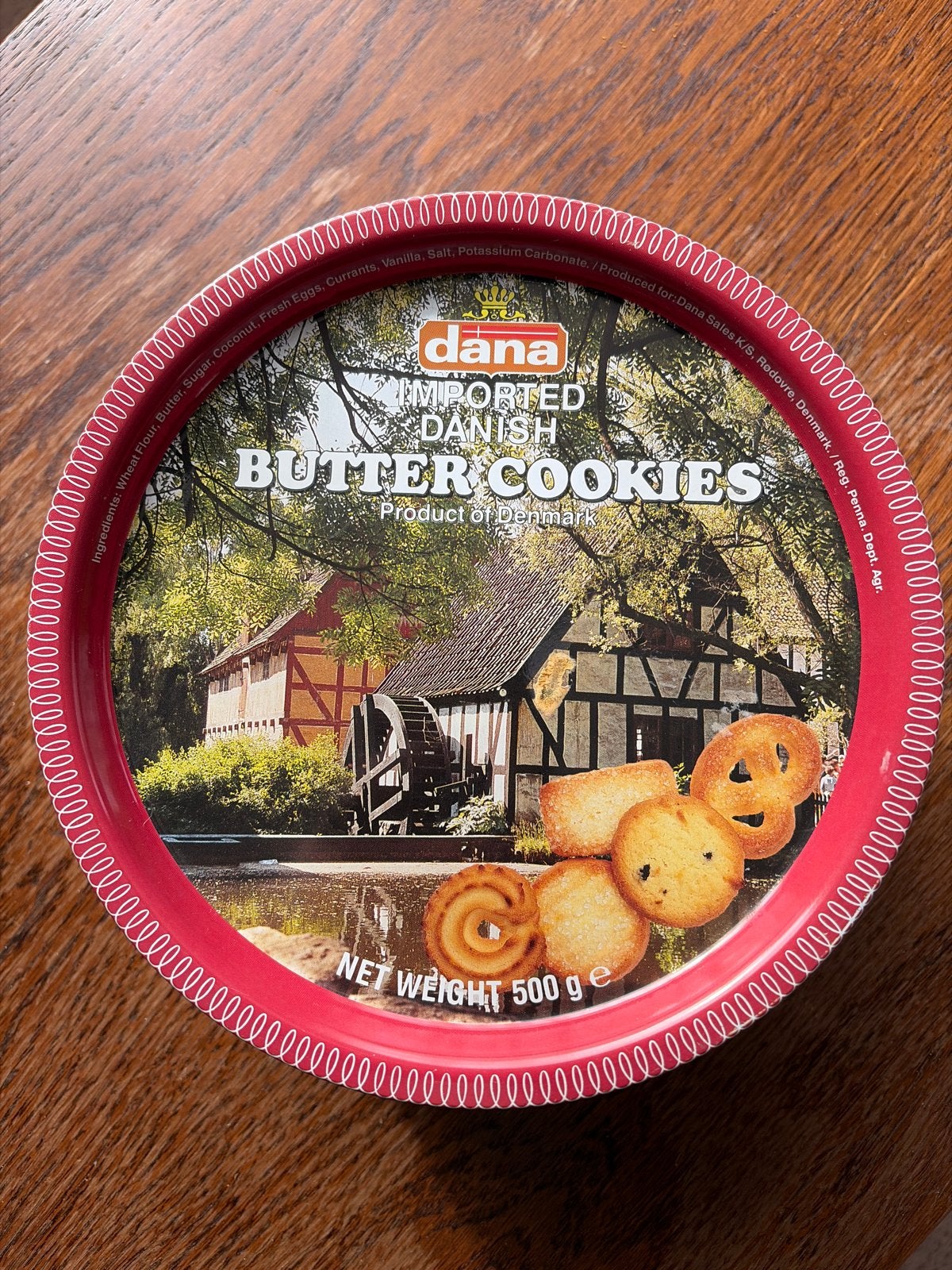 Vintage Dana Danish Butter Cookies blik - Leeg, Ophalen, Gebruikt, Koek(jes), Overige merken