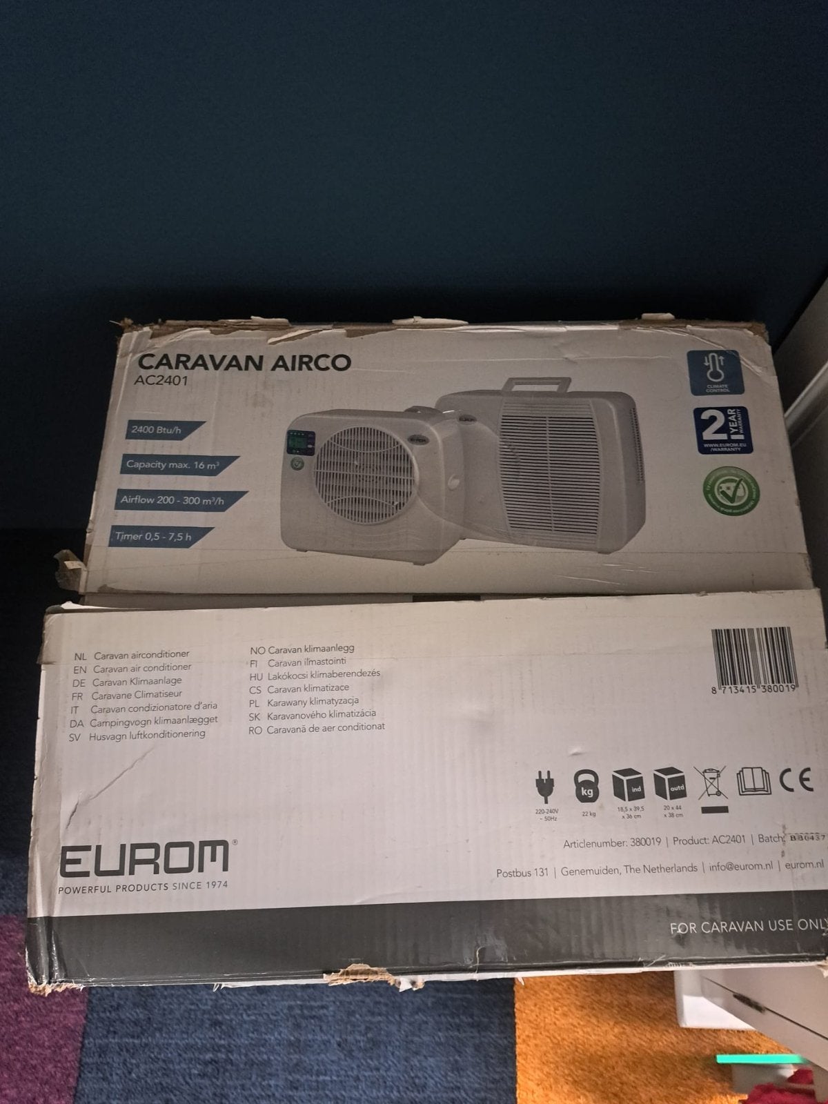 Airco Eurocom AC 2401 Split Airco, Ophalen, Zo goed als nieuw