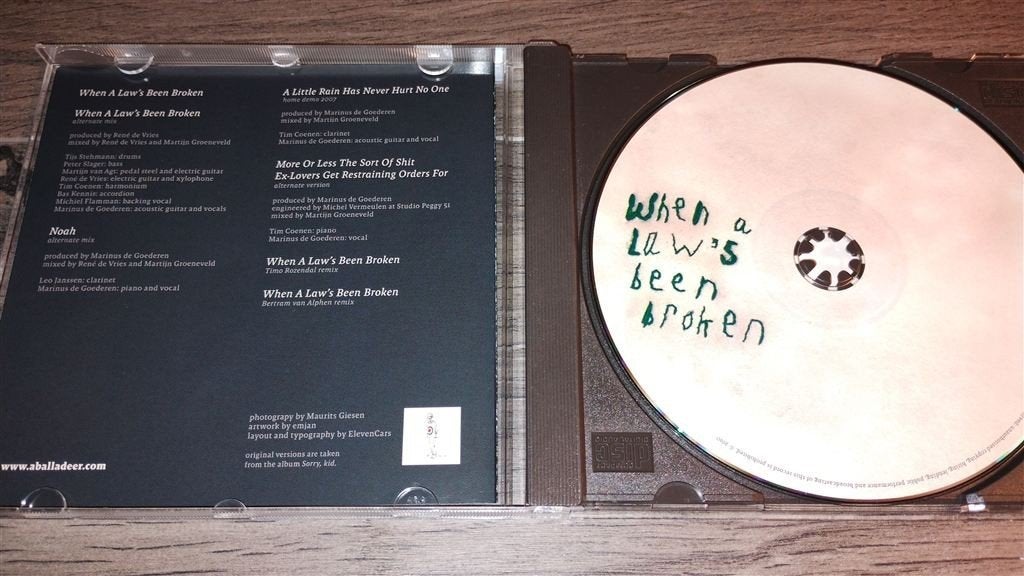 Mr. A Balladeer - When A Law\'s Been Broken, Ophalen of Verzenden, Zo goed als nieuw