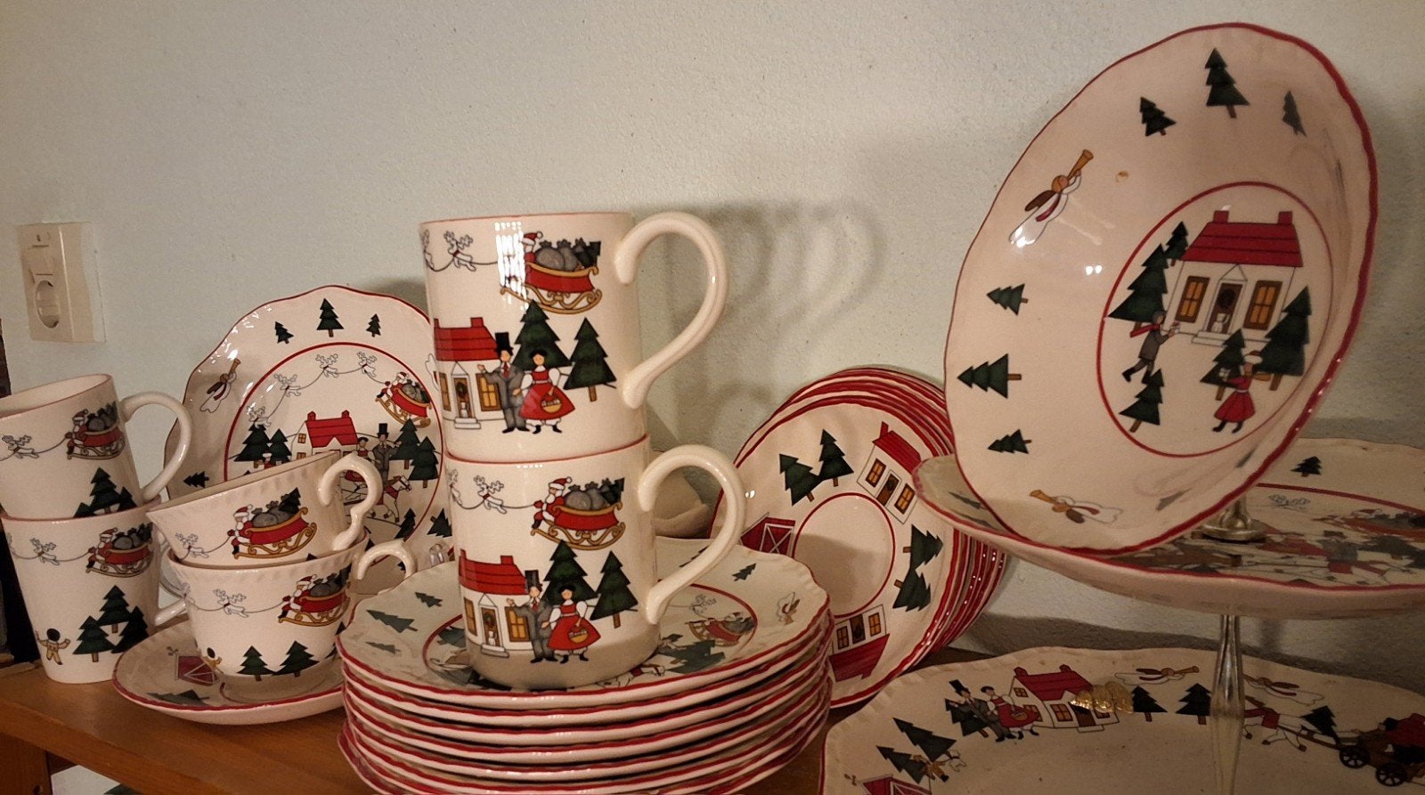 Kerstservies Wedgwood Mason Christmas Village, kerst, Ophalen of Verzenden