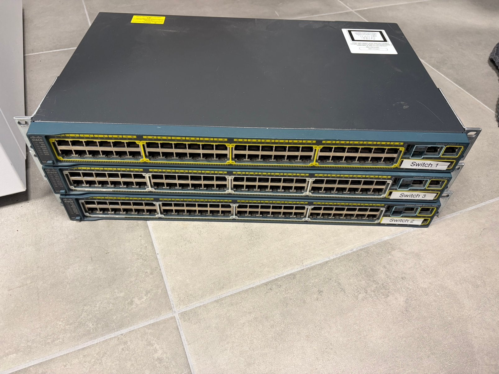 Cisco Catalyst 2960-S Managed Switches | 3 stuks |, Ophalen, Gebruikt