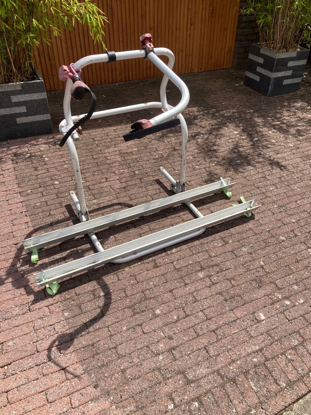 Fietsdrager voor op camper of caravan, Ophalen, Zo goed als nieuw