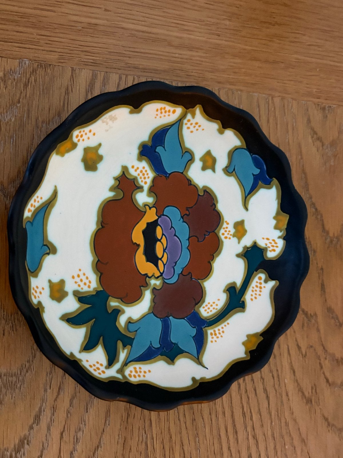 Set van 2 Regina Gouda Holland Handgeschilderd Schoteltje, Ophalen