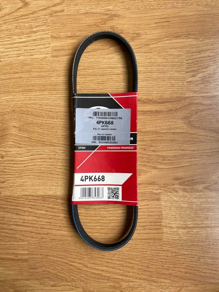 Gates 4PK668 multiriem, Auto-onderdelen, Ophalen, Nieuw, Universele onderdelen