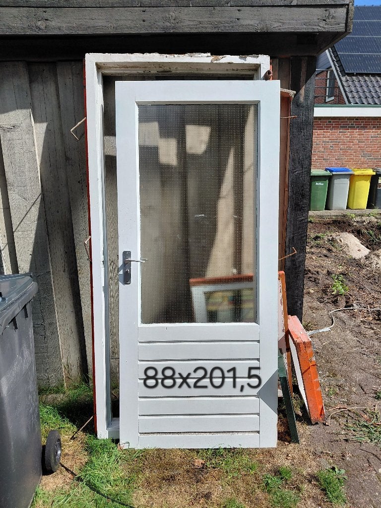 Deur, Ophalen, Gebruikt, 80 tot 100 cm, Buitendeur