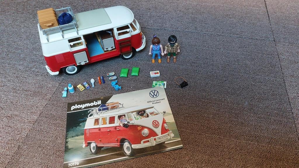 Playmobil Volkswagen Camper (70176) - Compleet met boekje, Ophalen, Zo goed als nieuw