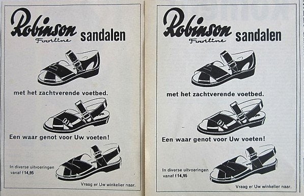 37 vintage advertenties schoenen 1938-2000 Ecco Hush Puppies, Ophalen of Verzenden