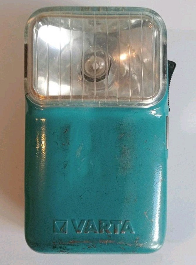 VARTA zaklamp met clip 60Jaren vintage, Ophalen, Huis en Inrichting