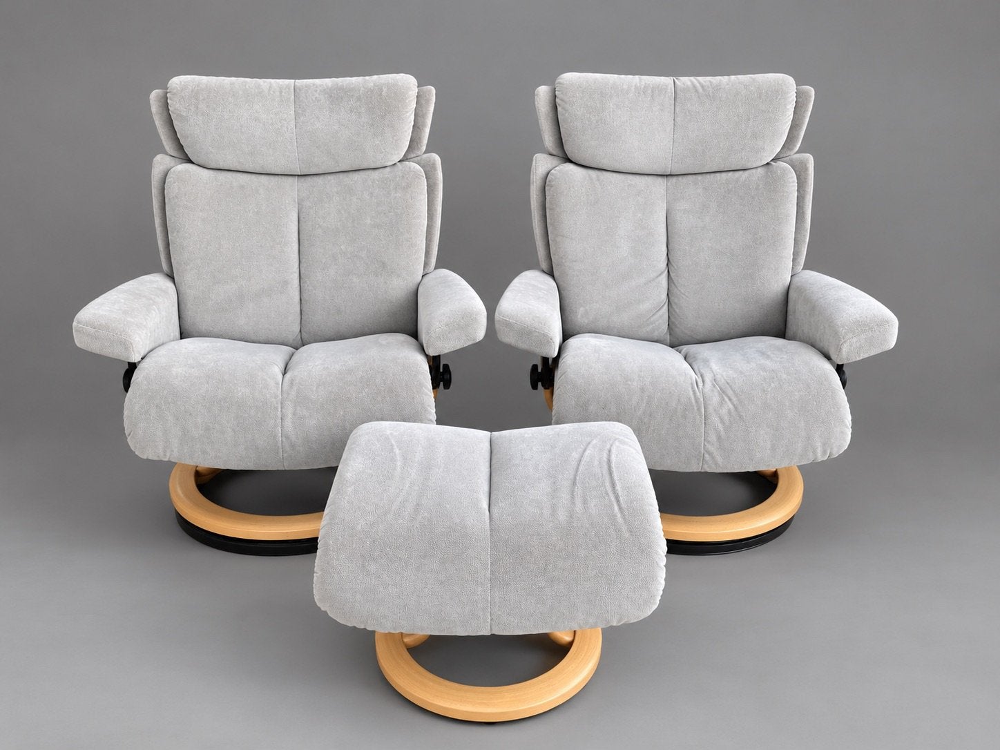 Luxe set stressless fauteuils Magic (large), Huis en Inrichting, Ophalen, Zo goed als nieuw, 75 tot 100 cm, Stof