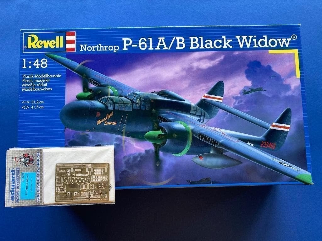 revell	4887	P-61B Black Widow	1/48	sealed incl EDU PE, Ophalen of Verzenden, Nieuw, Groter dan 1:72, Overige merken