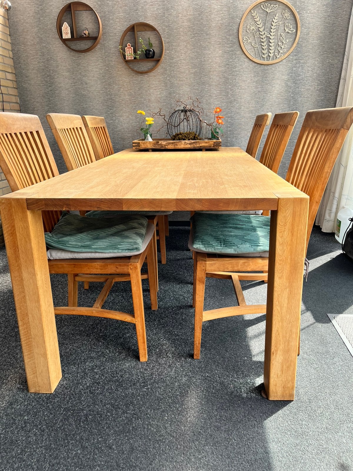 6 persoons eethoek, Ophalen of Verzenden, Zo goed als nieuw, 4 tot 6 stoelen