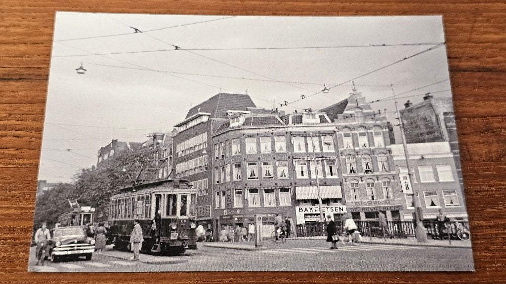 Foto TRAM NZH Haarlem A6 Rozengracht Amsterdam, Verzamelen, Verzenden, Gebruikt, Tram, Overige typen