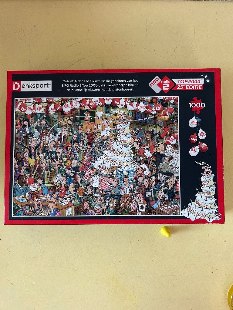 Denksport NPO Radio 2 Top 2000 Legpuzzel - 1000 stukjes, Ophalen of Verzenden, 500 t/m 1500 stukjes, Zo goed als nieuw, Legpuzzel