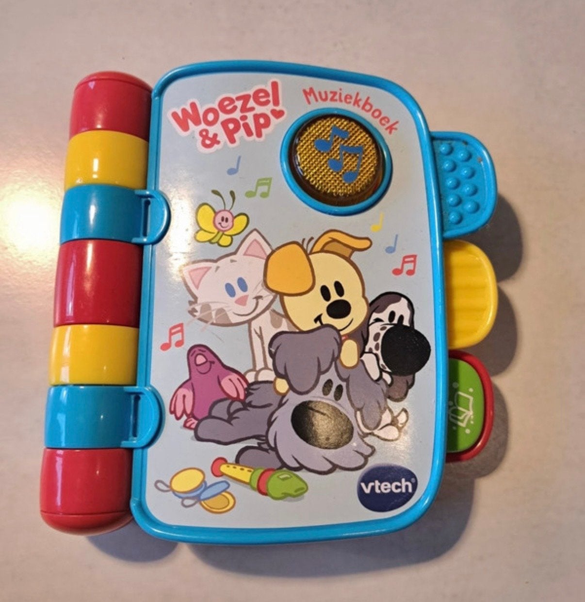 Vtech Woezel en Pip Muziekboek - Geluid en Muziek, Ophalen of Verzenden, Gebruikt, 6 maanden tot 2 jaar