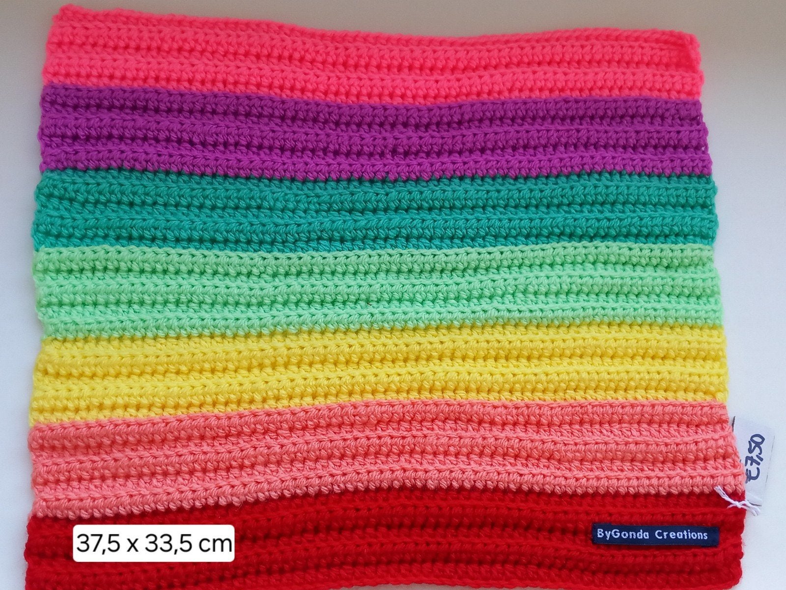 Gondas Creaties Regenboog dekentje voor pop of onderlegger, Ophalen of Verzenden, Nieuw