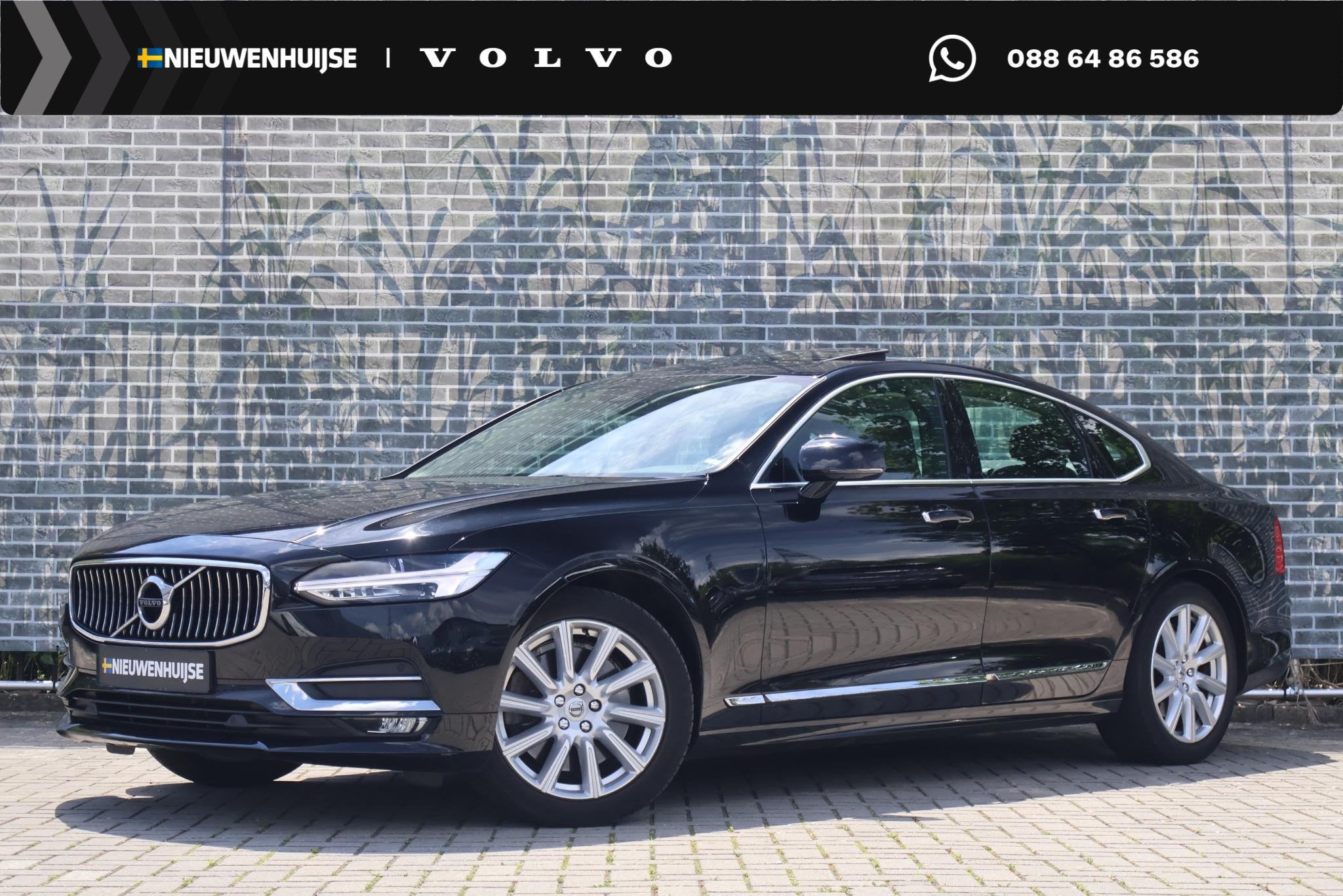 Volvo S90 2.0 T4 Inscription | Stoelmassage | Stoelventilati, 12 maanden, Euro 6, Zwart, 1603 kg