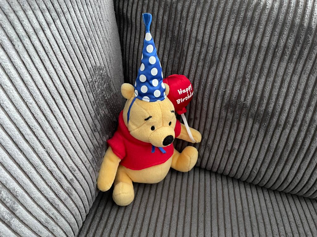 Classic Winnie the Pooh de Poeh Gund verjaardag Disney, Ophalen of Verzenden, Winnie de Poeh of vrienden, Knuffel
