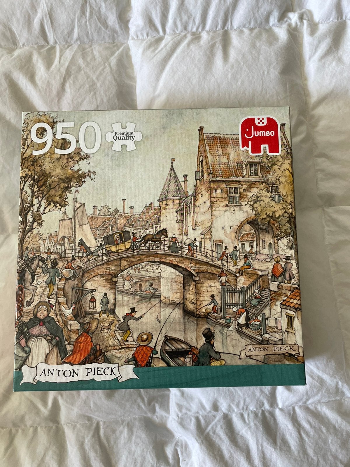 Anton Pieck (merk Jumbo), 950 stukjes, inclusief puzzelmat, Ophalen of Verzenden, 500 t/m 1500 stukjes