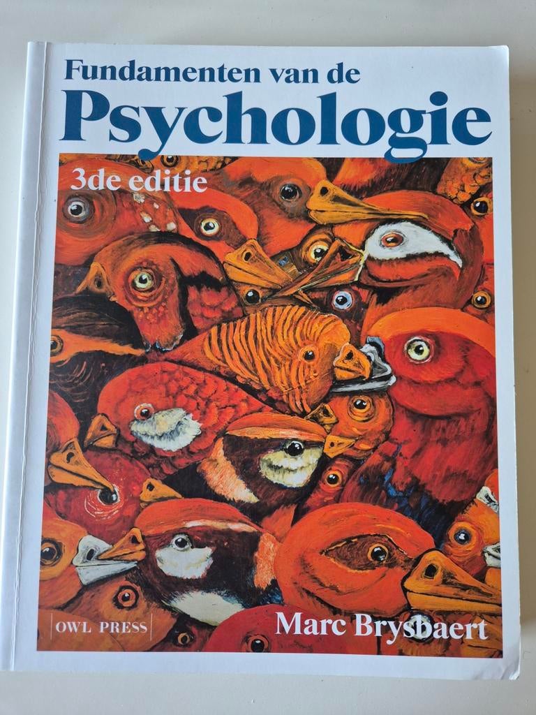 Marc Brysbaert - Fundamenten van de psychologie, Ophalen of Verzenden, Marc Brysbaert, Ontwikkelingspsychologie, Zo goed als nieuw