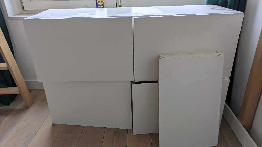 2x ikea kast Besta 120x38 en 41 diep, Huis en Inrichting, Kasten | Wandmeubels, Ophalen, Met plank(en), Gebruikt, Minder dan 150 cm