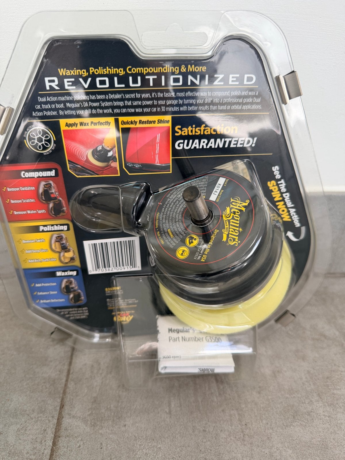 Meguiar's DA Power System - Poetsmachine voor boormachine, Ophalen of Verzenden, Nieuw