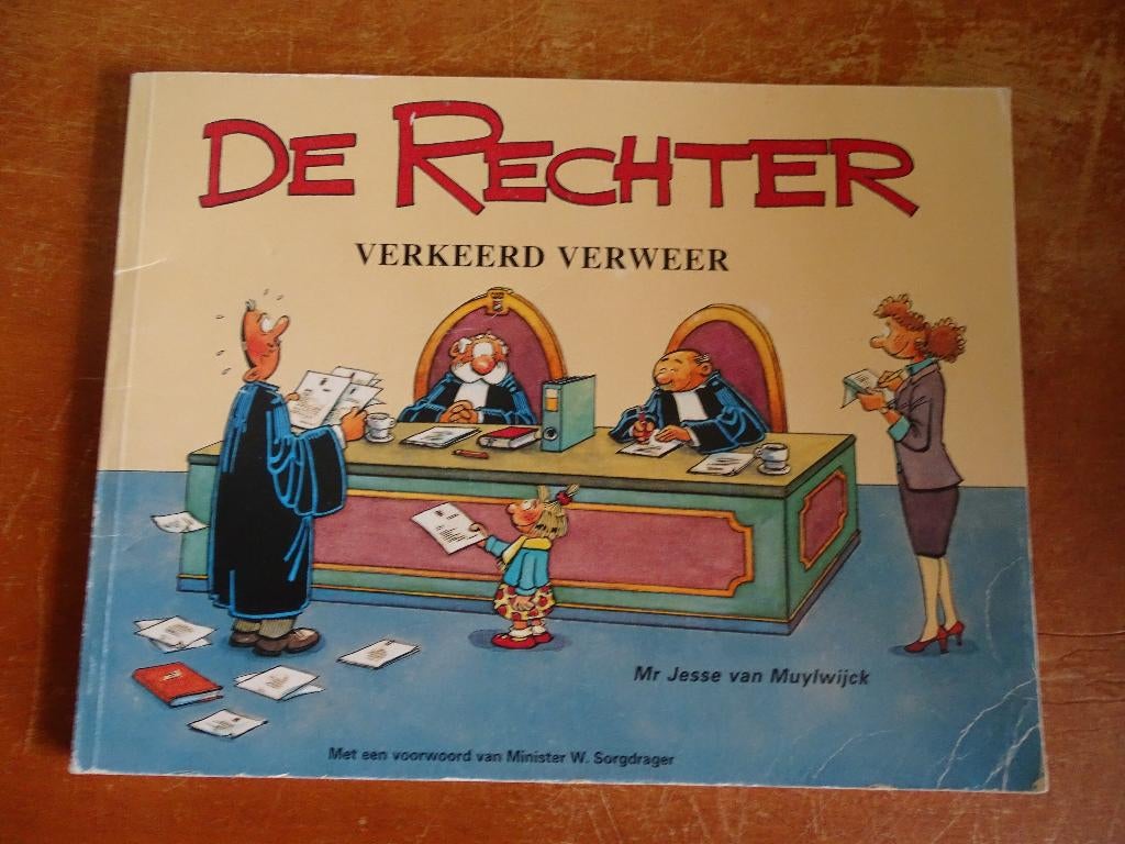 De Rechter Verkeerd Verweer eerste druk en Gesigneerd, Boeken, Eén stripboek, Ophalen, Gelezen