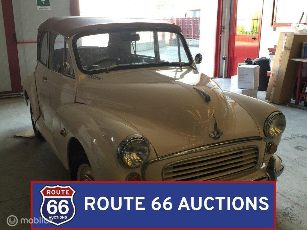 Morris Minor 1000 Convertible | Route 66 Auctions, Overige merken, Overige carrosserieën, Zwart, Bedrijf