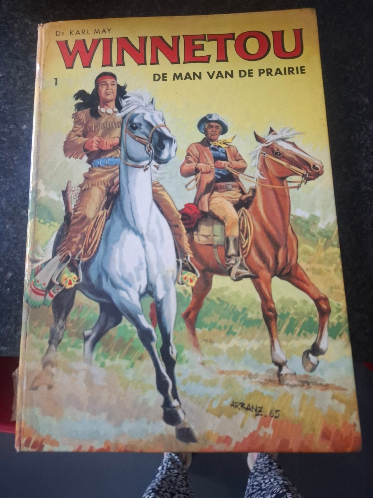 Winnetou de man van de prairie, Boeken, Eén stripboek, Ophalen of Verzenden, Gelezen