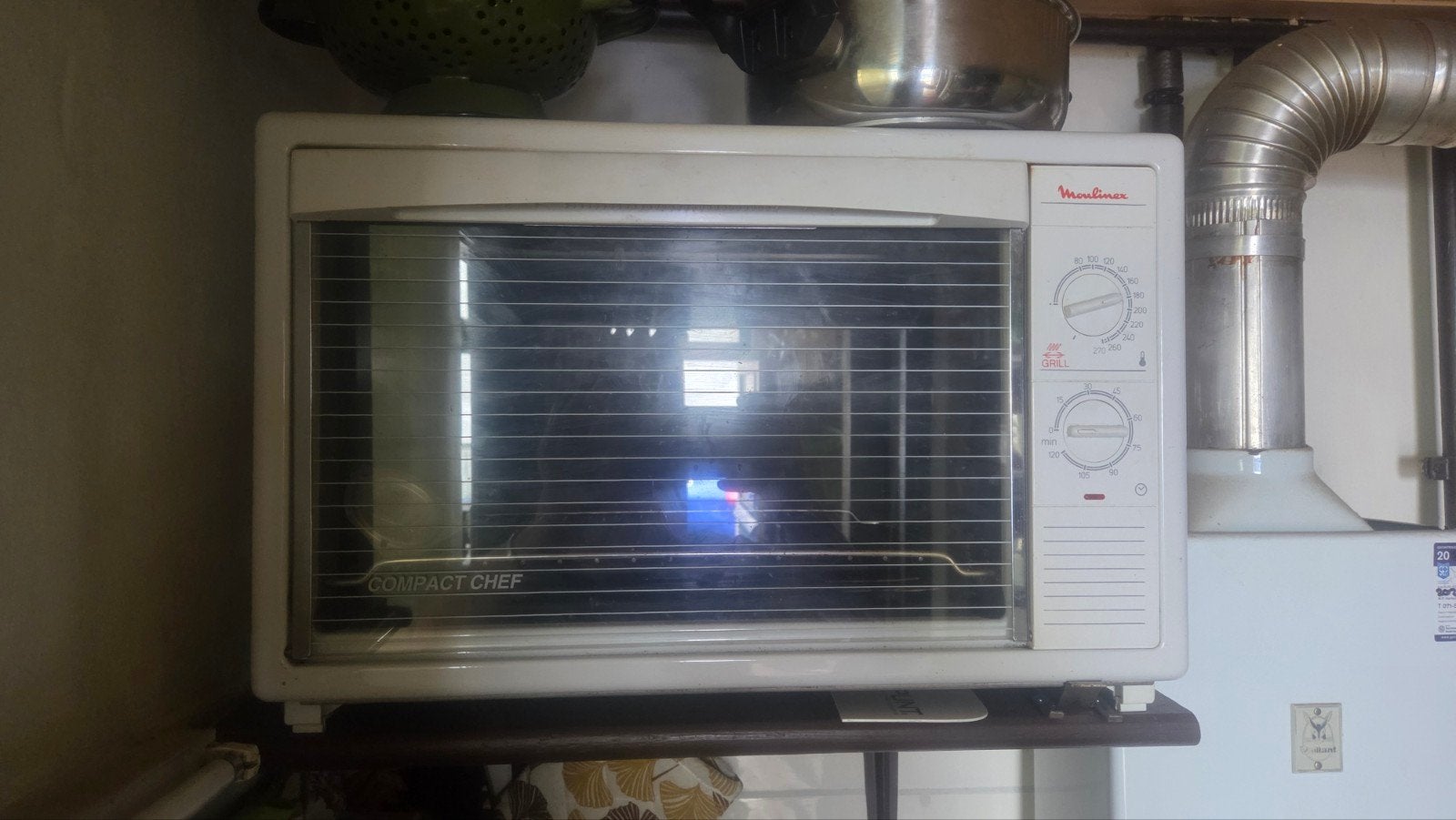 Moulinex Compact Chef Oven - Gebruikt, Goede Staat, Minder dan 45 cm, Minder dan 45 cm, Ophalen of Verzenden, Vrijstaand