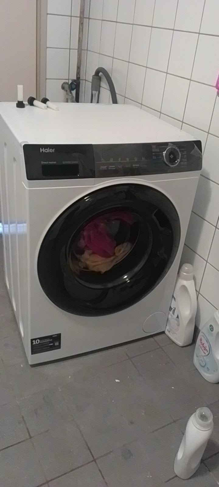 Haier HW80-B14939 i-Pro 3 Silence Wasmachine, Witgoed en Apparatuur, Wasdrogers, 6 tot 8 kg, Ophalen of Verzenden, Zo goed als nieuw