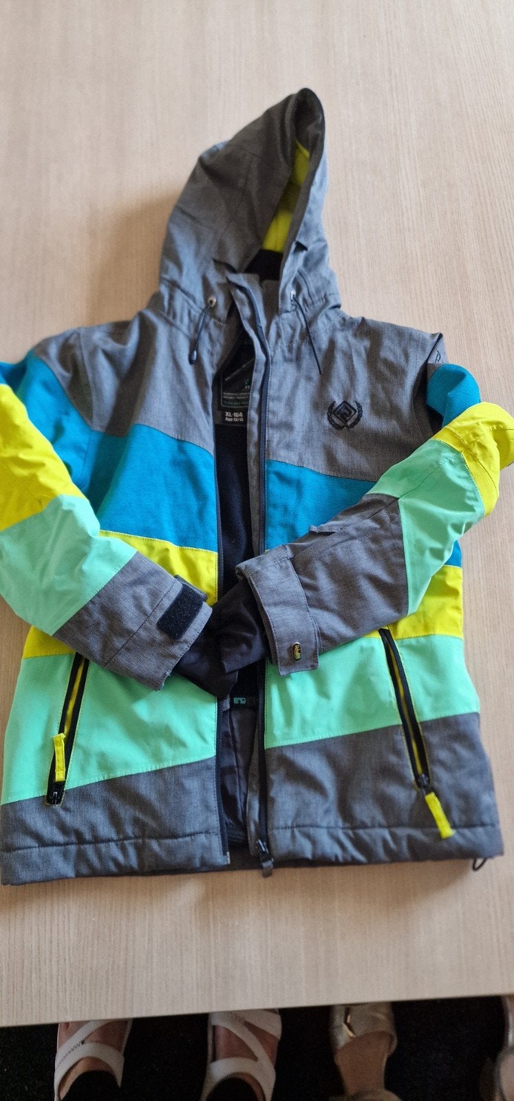 Kleurrijke Rehall ski-jas/winterjas maat 164, Ophalen, Gebruikt, Jongen of Meisje, Rehall Outerwear