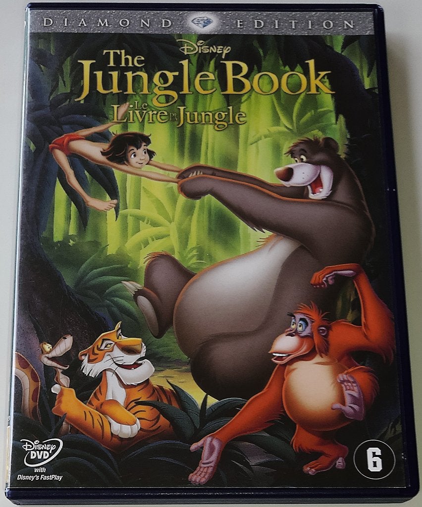 Dvd *** JUNGLE BOOK *** Walt Disney Gouden Rugnummer 20, Animatie, Nederlands, Ophalen of Verzenden, Zo goed als nieuw