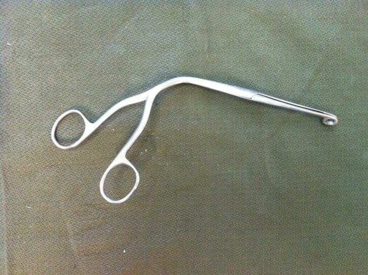 Magill (24 cm) endotracheaal tang RVS uit NL leger