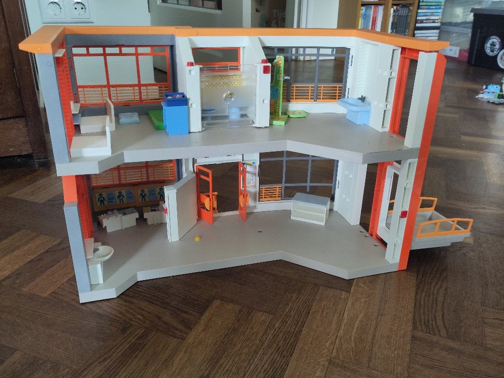 Playmobil ziekenhuis, Ophalen, Gebruikt, Gebouw, Losse onderdelen