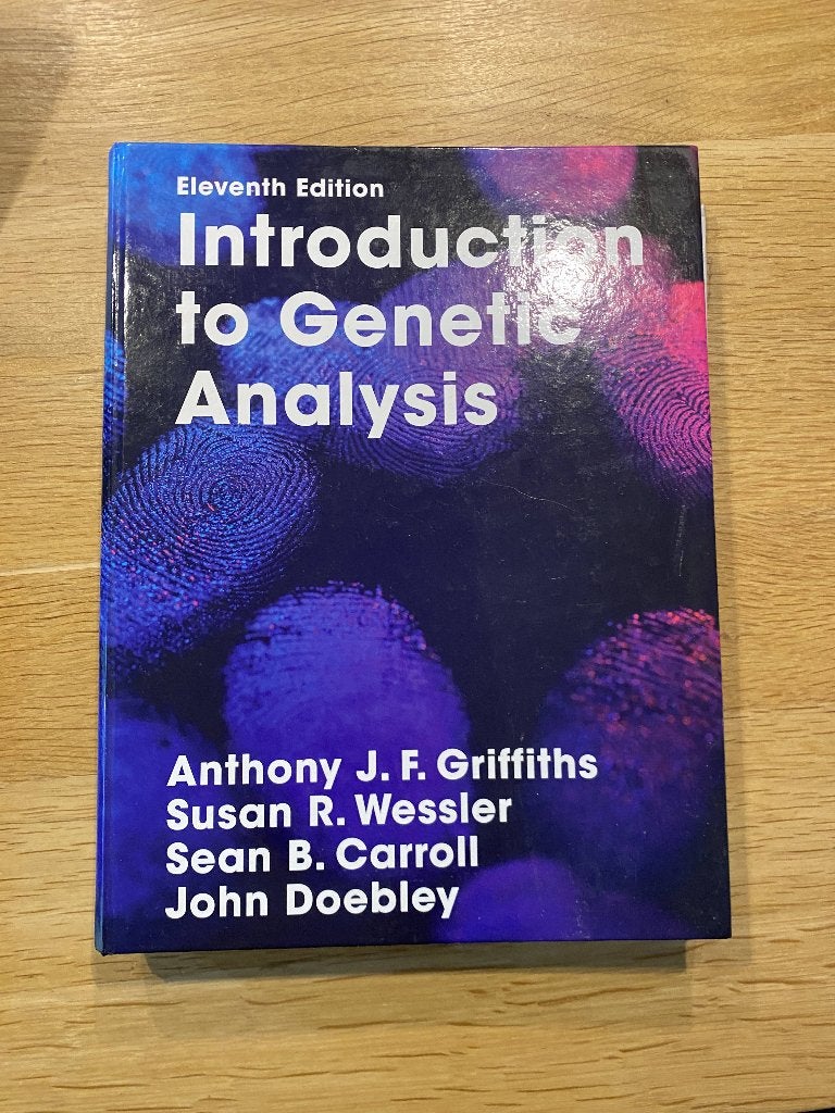 Introduction to Genetic Analysis Eleventh Edition, Boeken, Ophalen, Beta, Gelezen, WO