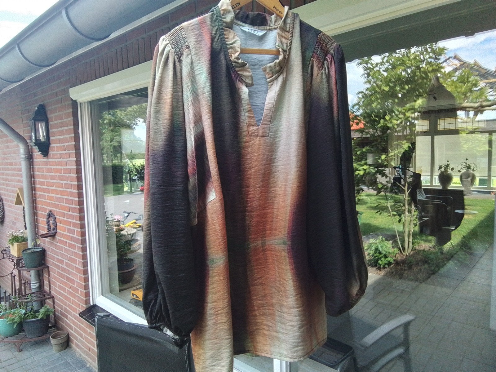 Mooie damesblouse,  46/48, prachtige kleuren., NED, Ophalen of Verzenden, Zo goed als nieuw, Maat 46/48 (XL) of groter