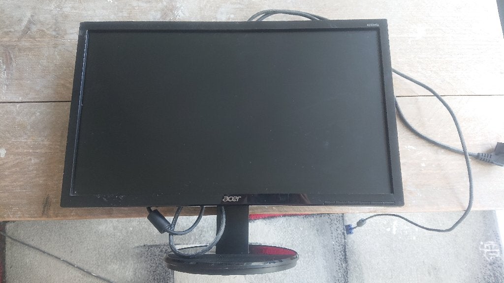 Acer K222HQL 21,5" 1920x1080 (Full HD), Gebruikt, Full HD, TN, Acer
