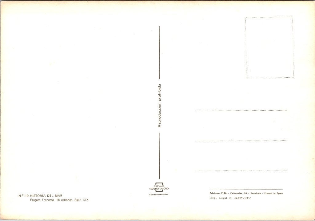 Geschiedenis van de zee - 8 oude ansichtkaarten XVI, Kaart, Foto of Prent, Zeilboot, Onbekend, Ophalen of Verzenden