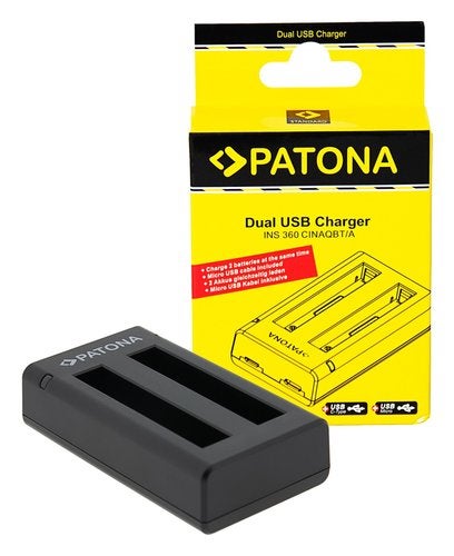 Dual Charger Insta360 X3 CINAQBT/A incl. Micro-USB cable, Verzenden, Nieuw