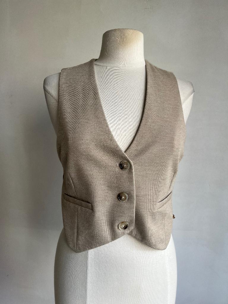 josh v gilet beige maat xl, Verzenden, Beige, Maat 46/48 (XL) of groter, Zo goed als nieuw