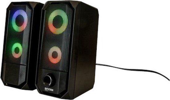 Battletron game speakers, Ophalen of Verzenden, Zo goed als nieuw, Audiokanaal 2, Battletron Gaming