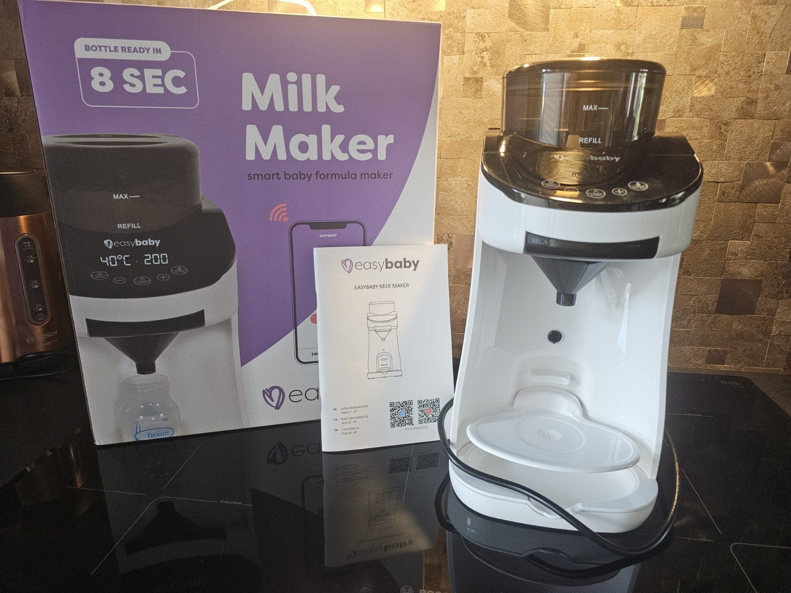 Easybaby Milk Maker incl doos en handleiding, Zo goed als nieuw, Flessenmaker, Easybaby, Ophalen