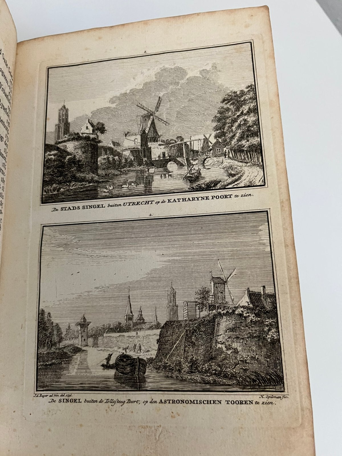 1773 | Boek met gravures Utrecht | Spilman De Beyer, Ophalen of Verzenden